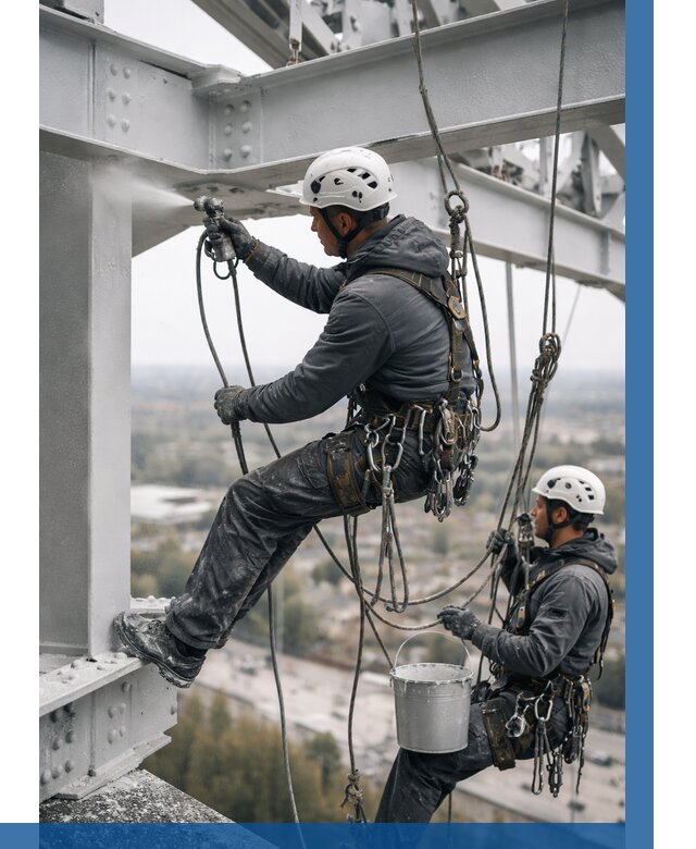 Покраска металлоконструкций на высоте в Сибае 360 р |ВЫСОТНИК-Сба