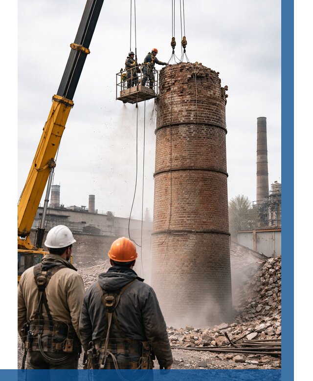 Демонтаж дымовой трубы в Сибае от 92484 р. | ВЫСОТНИК-Сба, смета