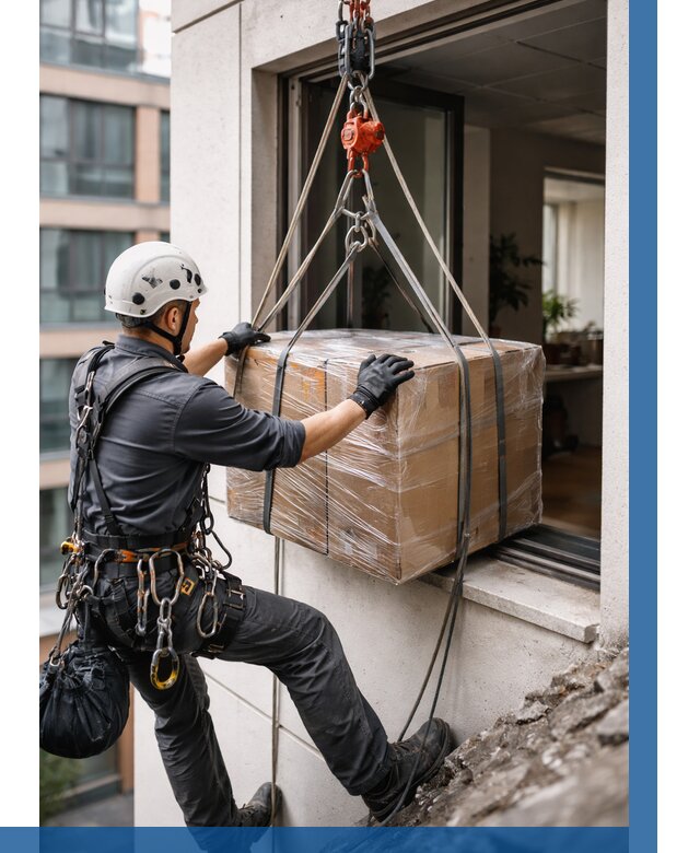 Подъем груза через окно в Сибае от 4624 р. | ВЫСОТНИК-Сба