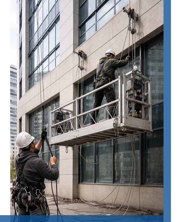 Монтаж и подъем фасадной люльки в Сибае от 12331 р. | ВЫСОТНИК-Сба