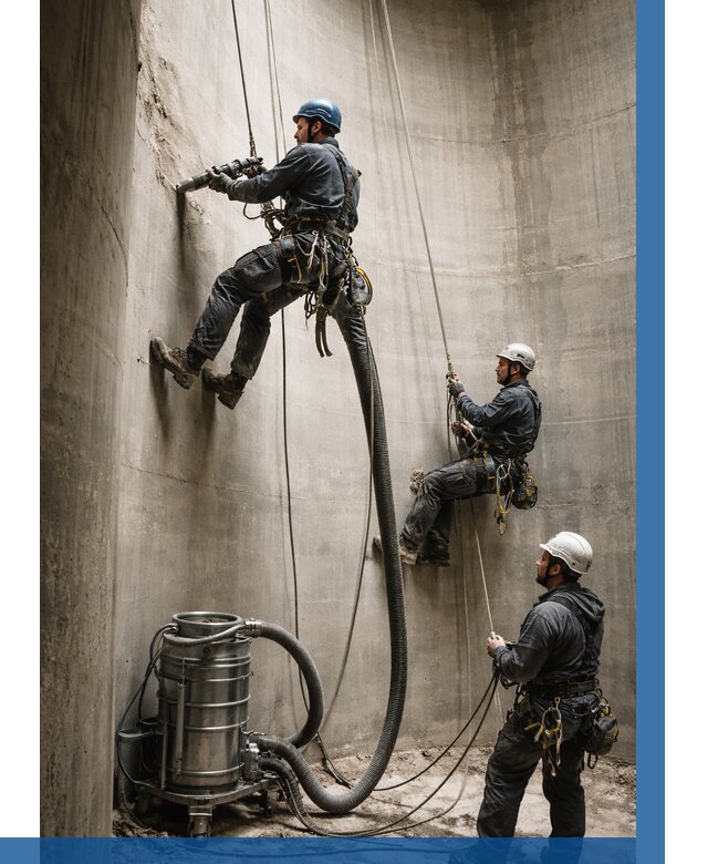 Зачистка силосов в Сибае от 4624 р. Договор и смета ВЫСОТНИК-Сба