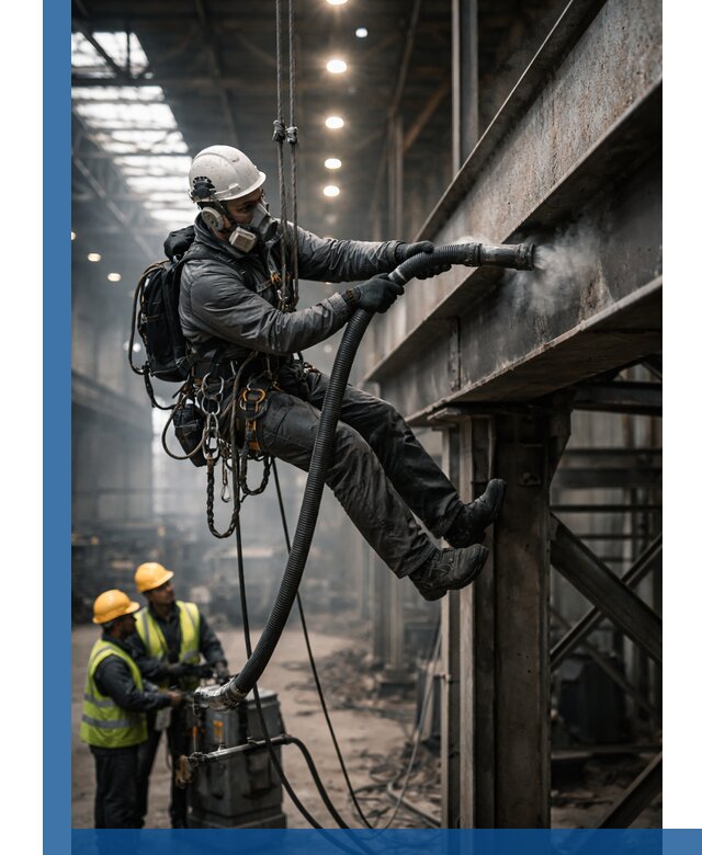 Обеспыливание конструкций в цехах промышленного производства в Сибае