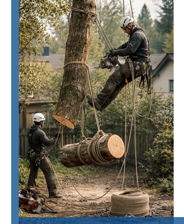 Валка деревьев частями в Сибае, безопасно и аккуратно