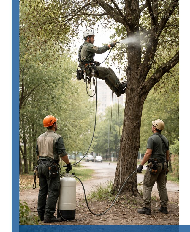 Обработка деревьев от вредителей в Сибае профессиональная защита