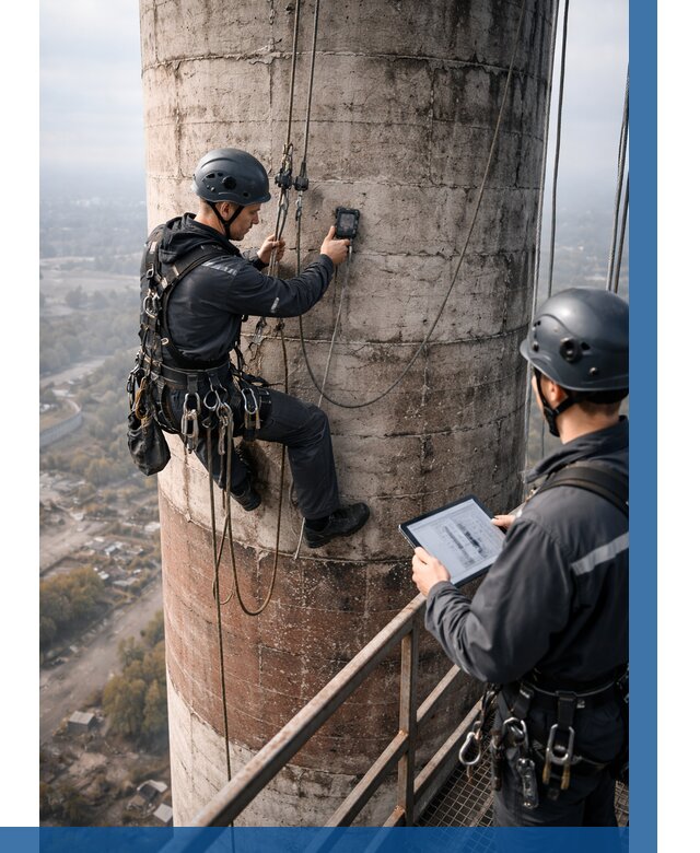 Обследование дымовой трубы в Сибае от 8221 р. | ВЫСОТНИК-Сба