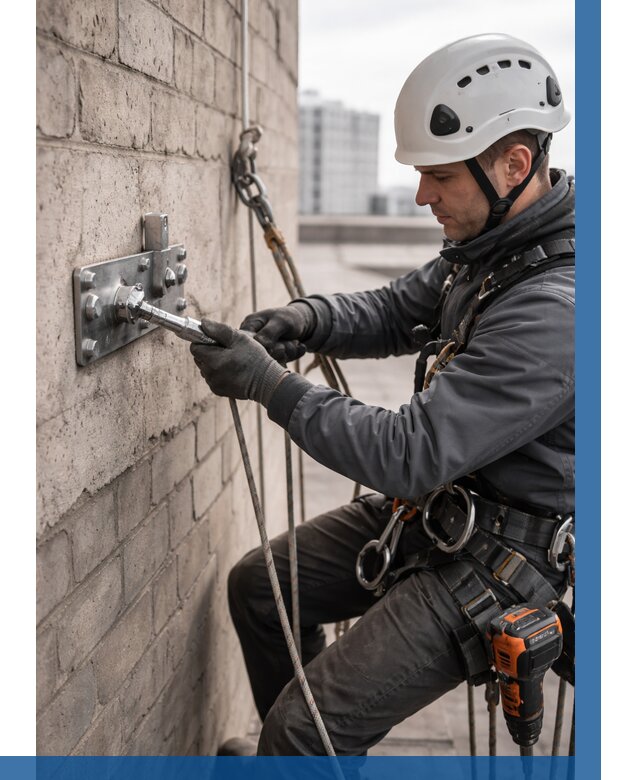 Установка анкерных точек в Сибае от 3597 р. | ВЫСОТНИК-Сба