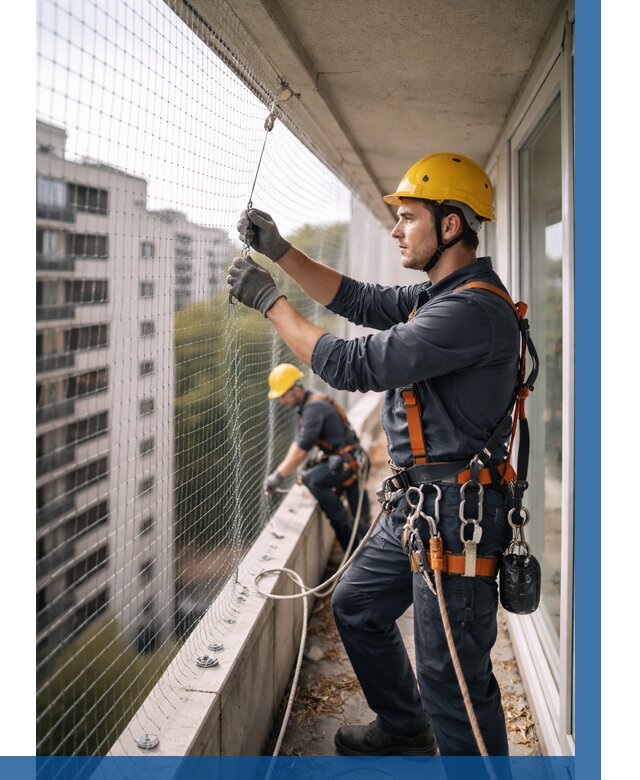 Монтаж сетки от птиц в Сибае от 4624 р. | ВЫСОТНИК-Сба